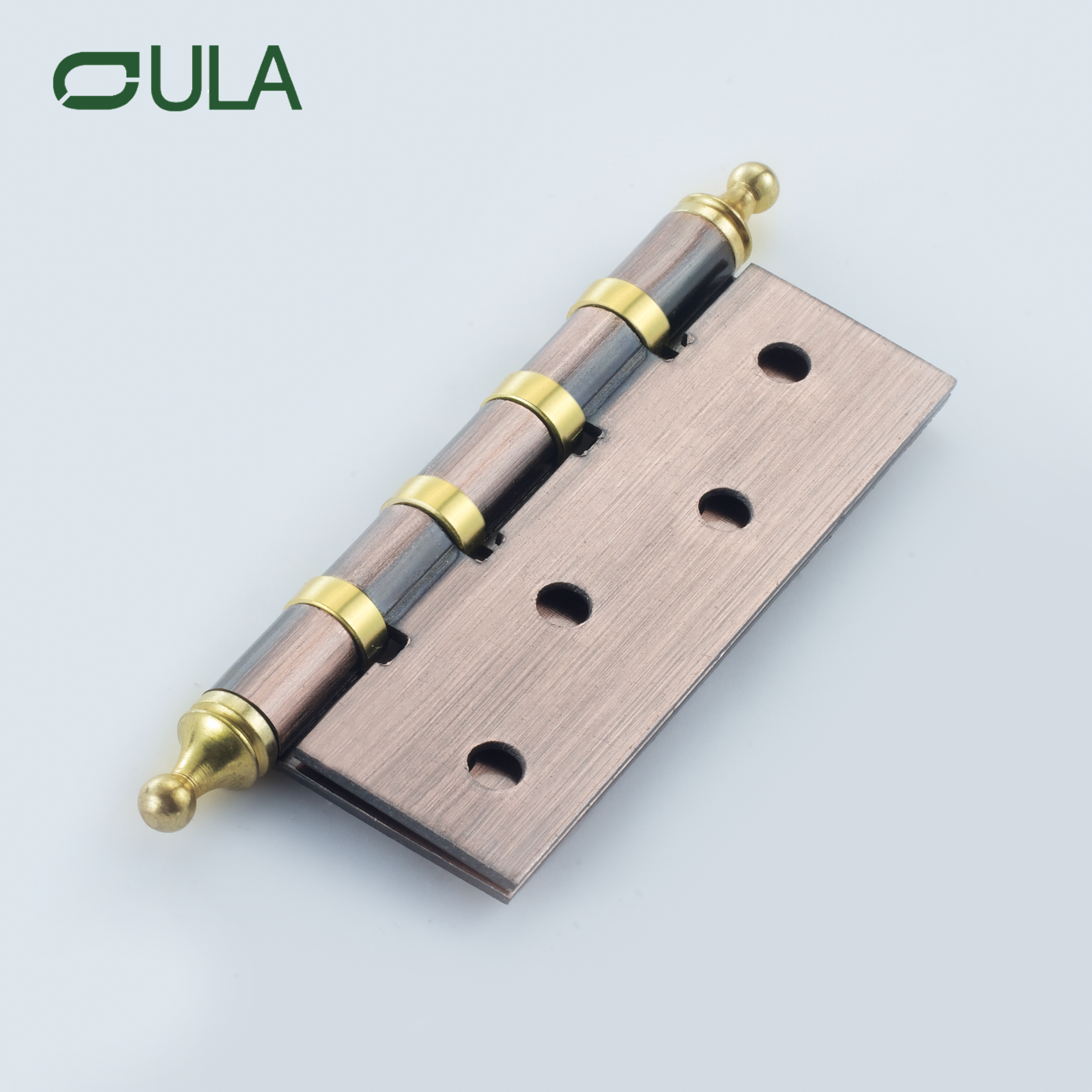 Fer à charnière de la tête de la couronne de 4 pouces de 4 pouces personnalisée fer à charnière pour la fenêtre de porte et l'armoire Design moderne pour une utilisation à l'hôtel