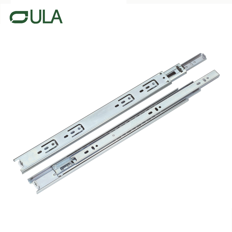 Boîte à outils de canal télescopique de 40 mm Zinc Tiroir de finition de glissière meubles de meubles accessoires de glissière