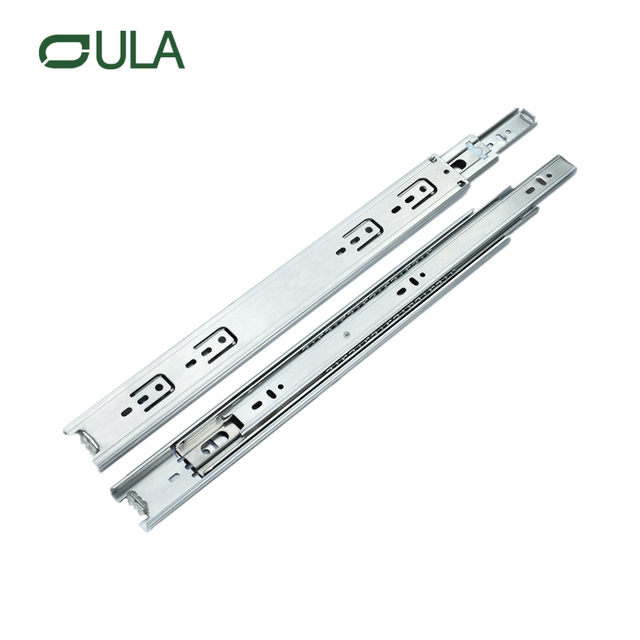 45 mm triple pliage complet extension du tiroir en acier inoxydable lourd à toboggan moderne conception moderne pour la cuisine et les meubles à manger