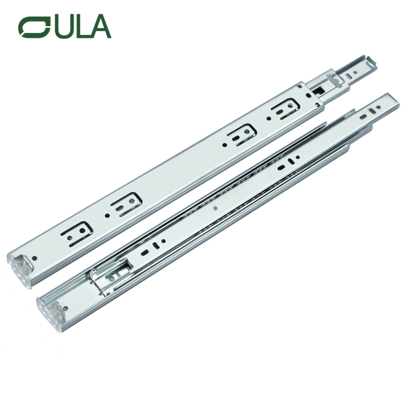 3 tiroir finis de zinc pliant glissade de mobilier de meubles raccords de tiroir sous le mont Triple Extension Tize de tiroir en gros