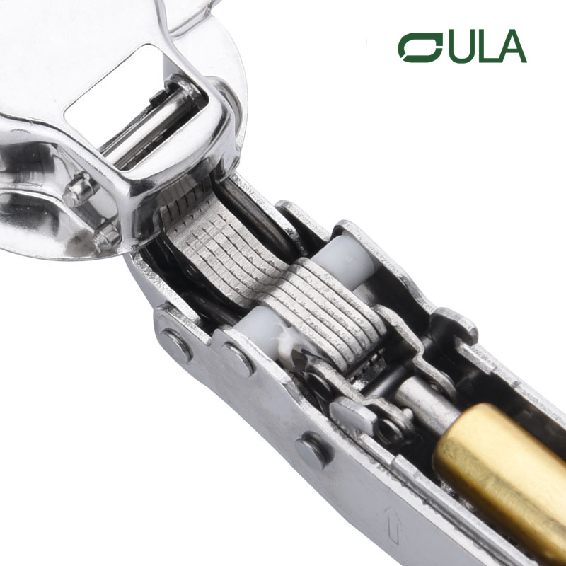 Armoire de cuisine 3D fermeture douce cachée en fer hydraulique charnières accessoires de meubles en acier inoxydable portes de quincaillerie printemps