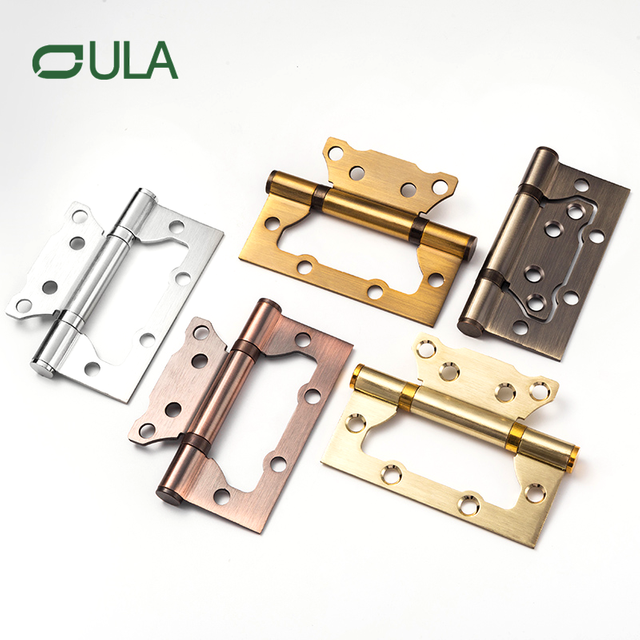 Charnière affleurante 2BB personnalisée et charnière de porte 4BB pour porte en bois, conception moderne en fer