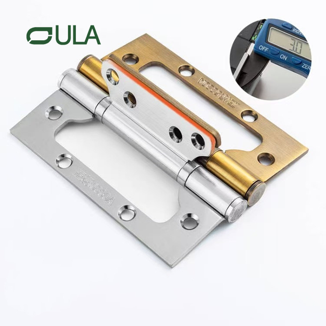 Horine à chasse d'eau en acier au fini en satiné de 3,0 mm de style moderne pour portes de fer en bois de 4 pouces de 5 pouces pour salle de bain Utilisation de l'hôtel