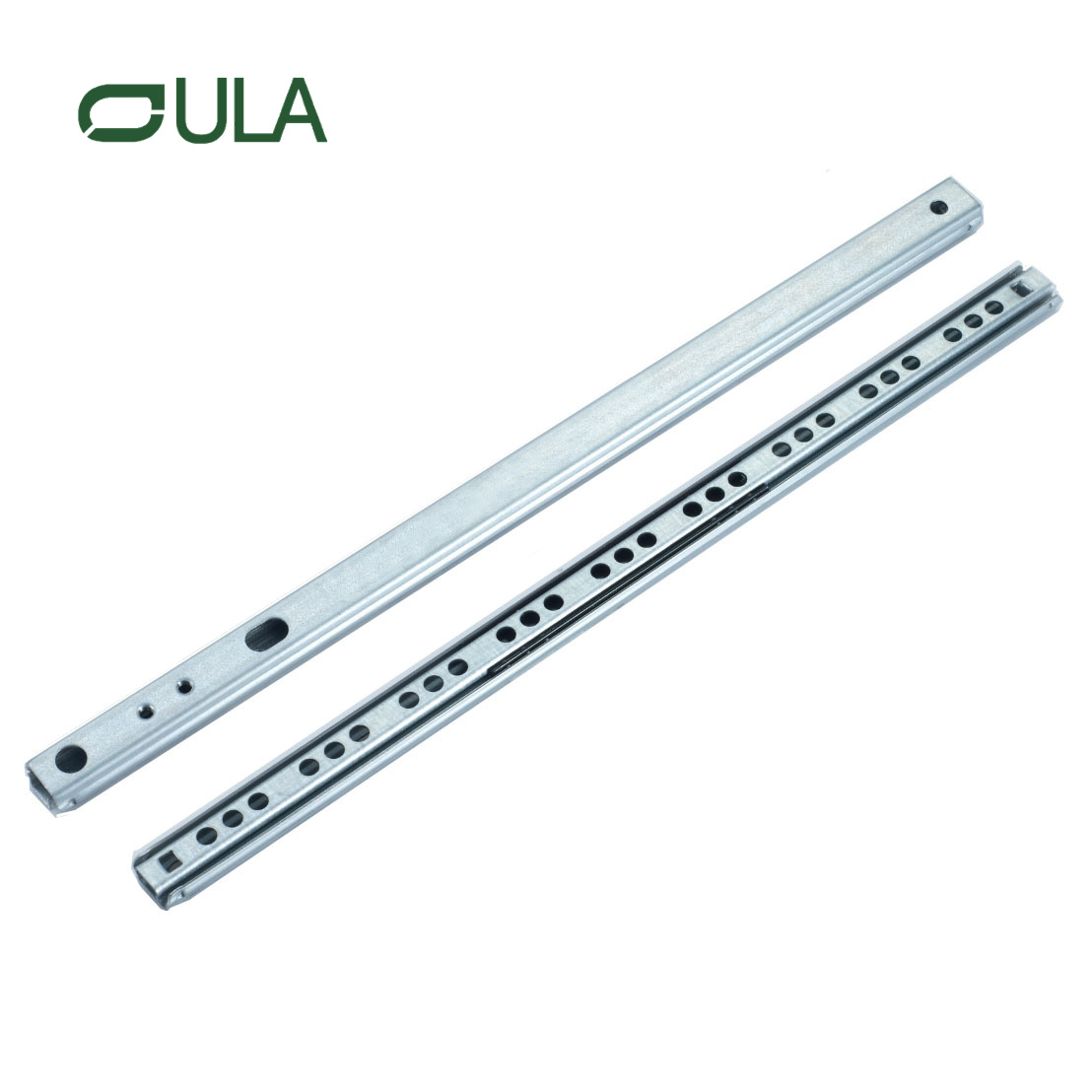  Mini glissières de tiroir à roulement à billes en zinc ou en fer à 2 plis de haute qualité pour un chargement de 10 kg 