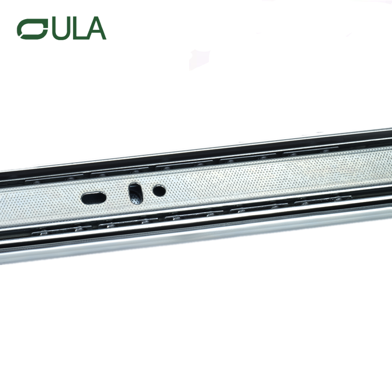 Boîte à outils de canal télescopique de 40 mm Zinc Tiroir de finition de glissière meubles de meubles accessoires de glissière