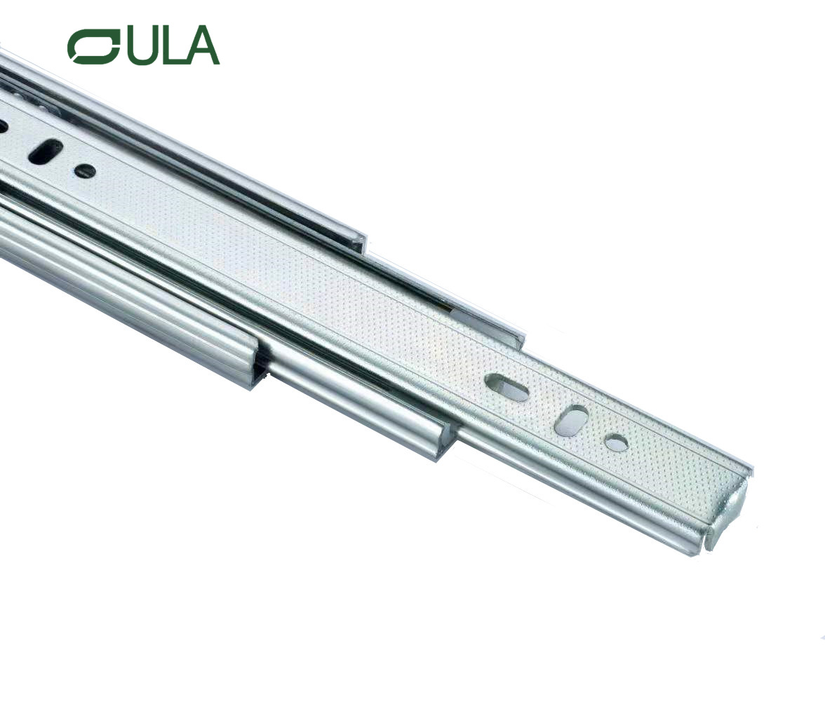 3 tiroir finis de zinc pliant glissade de mobilier de meubles raccords de tiroir sous le mont Triple Extension Tize de tiroir en gros