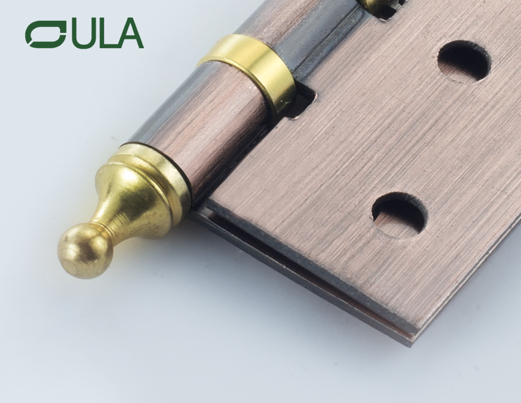 Fer à charnière de la tête de la couronne de 4 pouces de 4 pouces personnalisée fer à charnière pour la fenêtre de porte et l'armoire Design moderne pour une utilisation à l'hôtel