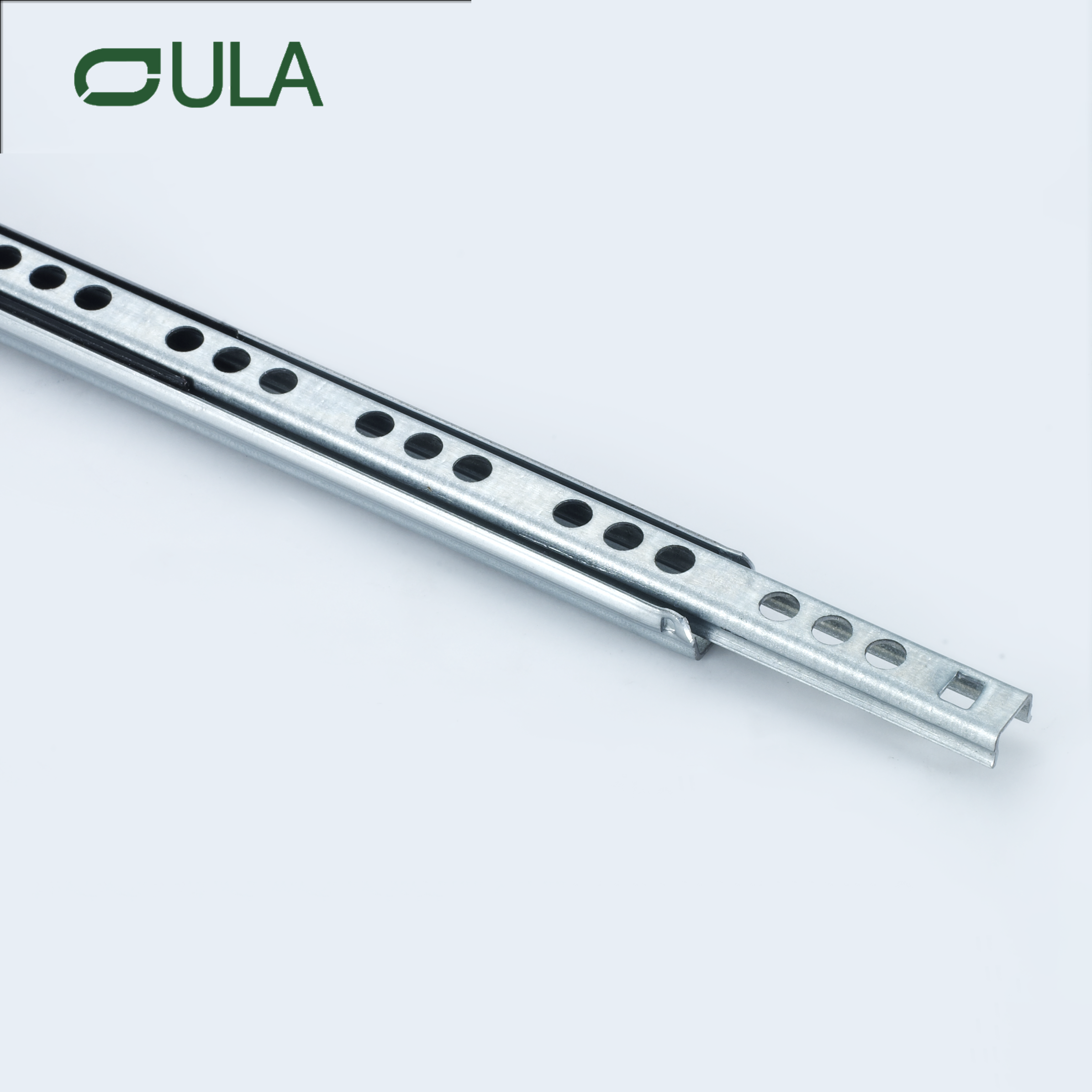 Mini-tiroir de canal télescopique toboggan 17 mm 2 pliages de glissement de glissement pour les meubles de salle de bain de cuisine