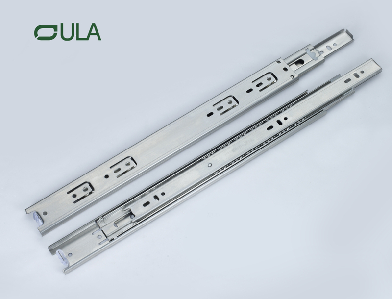 3 fois extension complète Télescopique Channel Tiroir en acier inoxydable coulissant coulissant en service lourd de cuisine moderne armoire à chambre à coucher