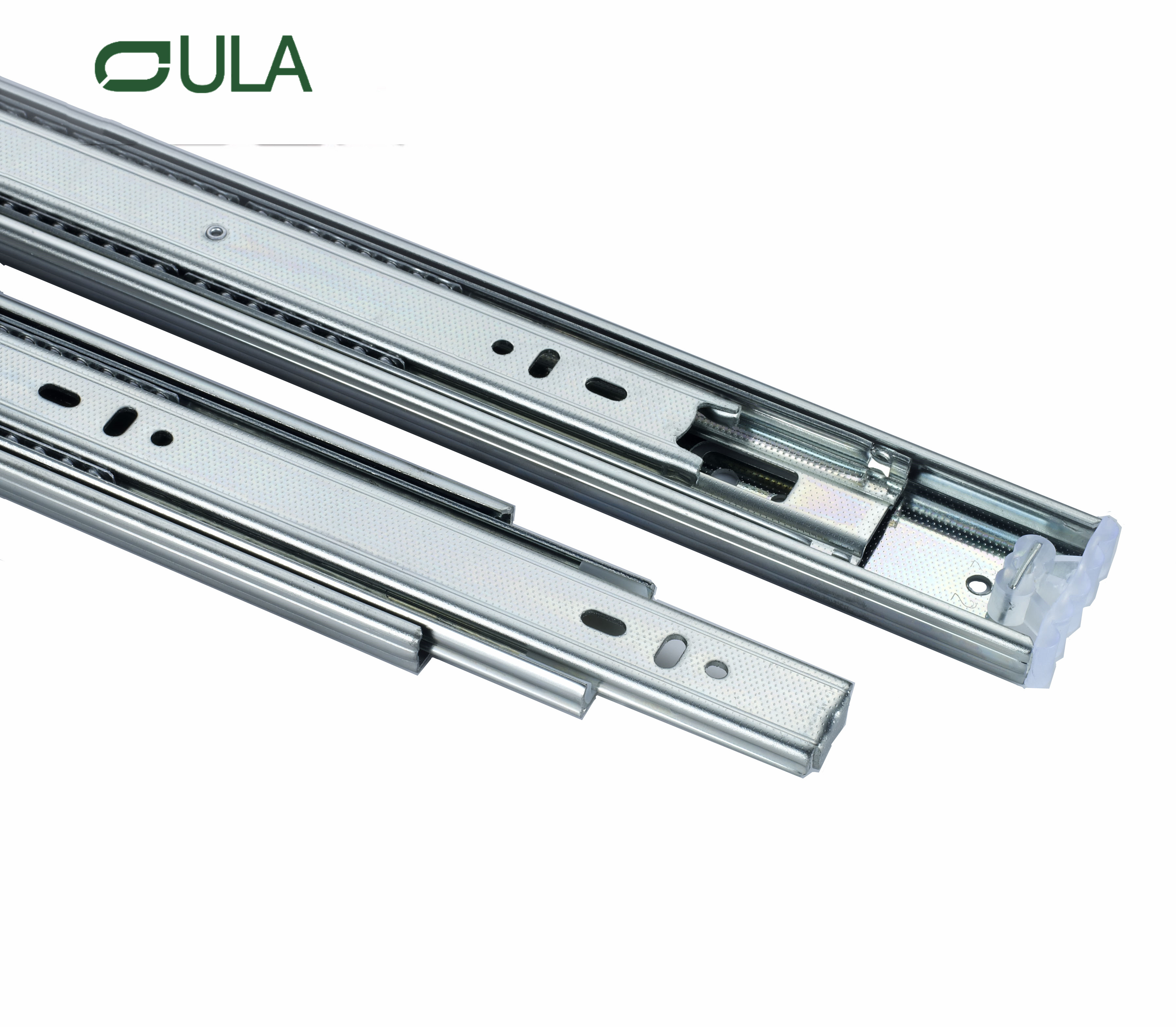 3 tiroir finis de zinc pliant glissade de mobilier de meubles raccords de tiroir sous le mont Triple Extension Tize de tiroir en gros