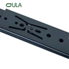 Rail coulissant de tiroir en acier robuste, quincaillerie pour meubles, extension complète, finition noire 