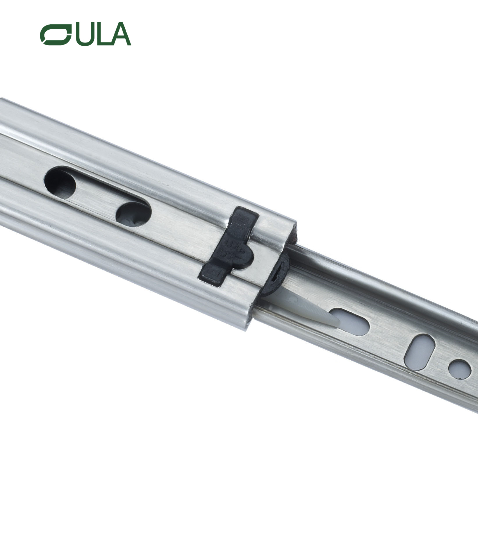 Tiroir de canal télescopique moderne de 35 mm Tiporteur de glissière Tiple Tiple Fold en acier inoxydable Armoires de roulements de roulements