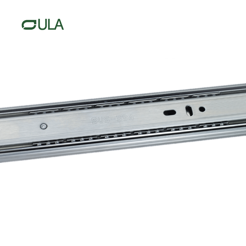 3 fois extension complète Télescopique Téléphone Dusignoir en acier inoxydable coulissant les diapositives du tiroir de l'armoire de cuisine moderne