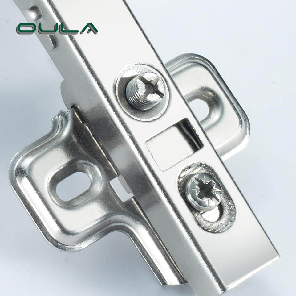 Chaînes de meubles 90 degrés d'angle d'angle de fer à fermer doux Clip de fer sur la charnière hydraulique spéciale pour l'armoire