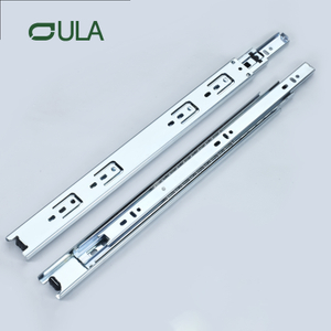 Boule télescopique de 40 mm de largeur à billes zinc / noir à pointillé Dusiner du tiroir à 3 glissade de tiroir d'extension de 3 fois