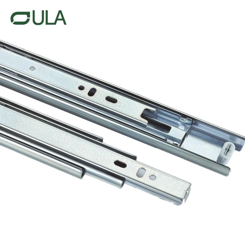 Boîte à outils de canal télescopique de 40 mm Zinc Tiroir de finition de glissière meubles de meubles accessoires de glissière