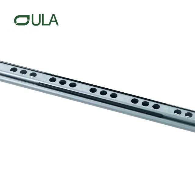 Mini-tiroir de canal télescopique toboggan 17 mm 2 pliages de glissement de glissement pour les meubles de salle de bain de cuisine