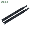 Fabricant OEM 40 mm Télescopique Télien noir Datoir de finition 3 Fold Rail de glissière pour meubles Diapositives lourdes pour le tiroir