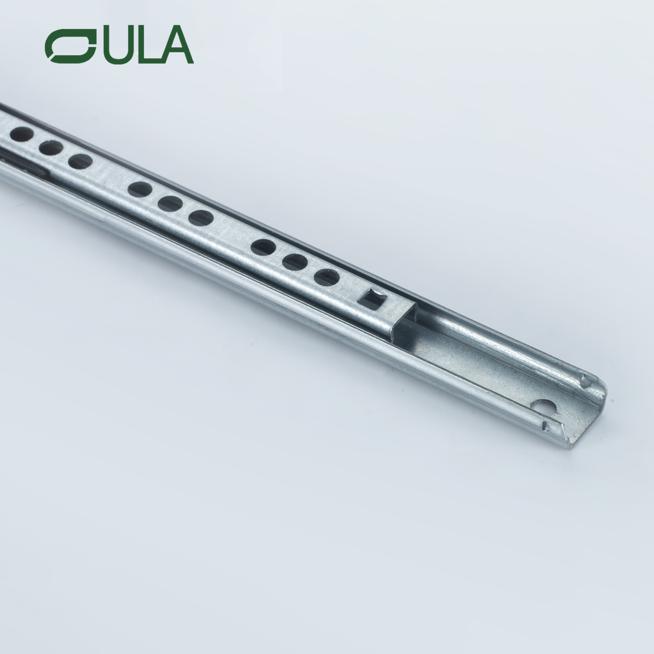 Mini-tiroir de canal télescopique toboggan 17 mm 2 pliages de glissement de glissement pour les meubles de salle de bain de cuisine