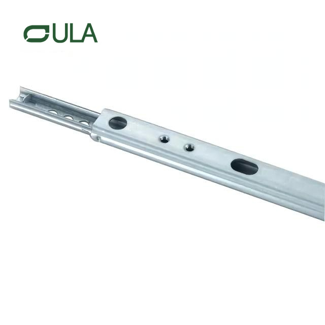 Mini-tiroir de canal télescopique toboggan 17 mm 2 pliages de glissement de glissement pour les meubles de salle de bain de cuisine