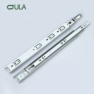 Tiroir 35 mm moderne 35 mm Runner Ball Bouard Iron en acier Rail de glissière de glissière noire Armoires de chambre à coucher