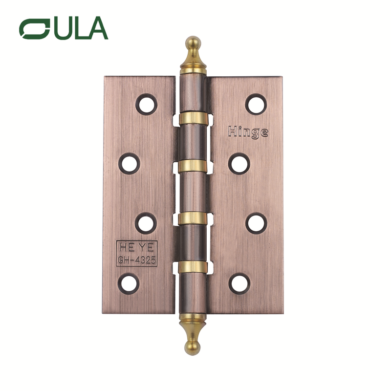 Fer à charnière de la tête de la couronne de 4 pouces de 4 pouces personnalisée fer à charnière pour la fenêtre de porte et l'armoire Design moderne pour une utilisation à l'hôtel